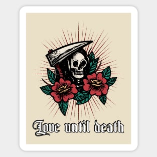 Grim Reaper Tattoo Design Sticker